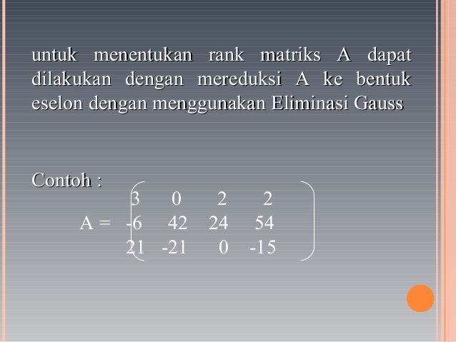 24 Contoh Soal Dan Jawaban Rank Matriks Kumpulan Contoh Soal