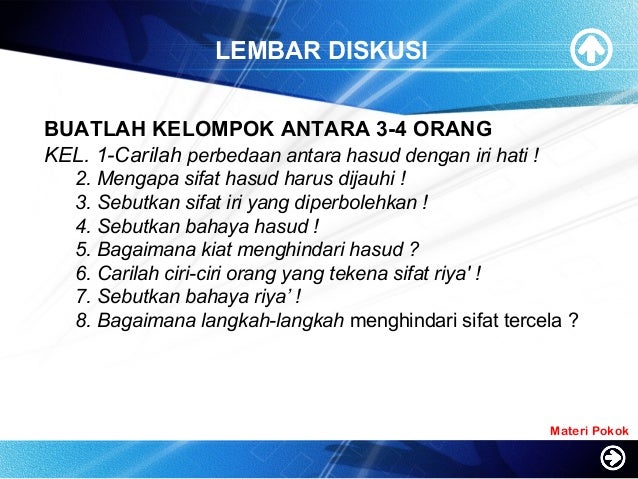 10 menghindari sifat tercela