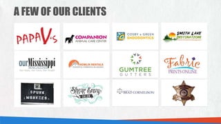 A FEW OF OUR CLIENTS
LOGO LOGO LOGO
LOGO LOGO LOGO LOGO
LOGO LOGO LOGO LOGO
 