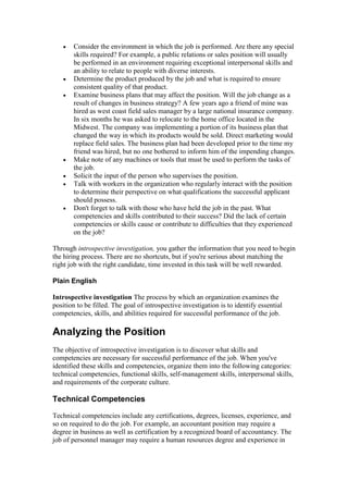 Sample Job Walkthrough 10 Minute Guide To Conducting A Job Interview | PDF