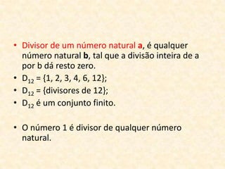 10 múltiplos e divisores de um número | PPT