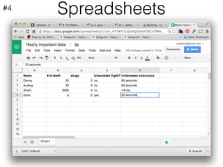 Spreadsheets#4
 