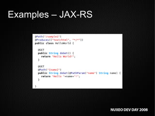 Nuxeo WebEngine: a practical introduction