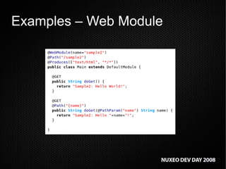Nuxeo WebEngine: a practical introduction