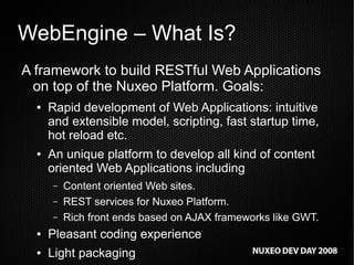 Nuxeo WebEngine: a practical introduction