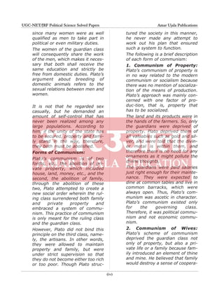 Plato Ugc Notes.pdf Safalta.com - CBSE UGC-NET Political Science Solved Papers | PDF