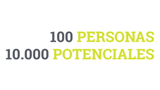10.000 POTENCIALES
100 PERSONAS
 