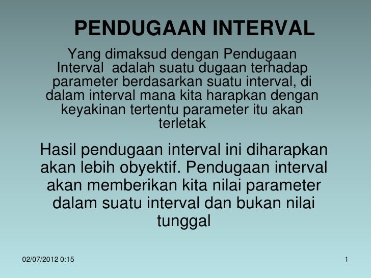 10 Pendugaan Interval