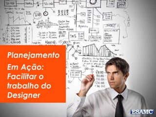 Cenário:
Pizzaria
Planejamento
Em Ação:
Facilitar o
trabalho do
Designer
 