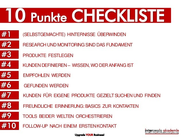10 Punkte Checkliste für Business Development von HR-Service Unterneh…