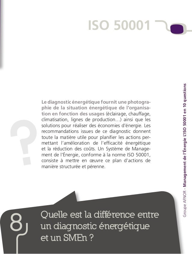 Energie : 10 questions sur la norme ISO 50001 et le Energie : 10 questions sur la norme ISO 50001 et le