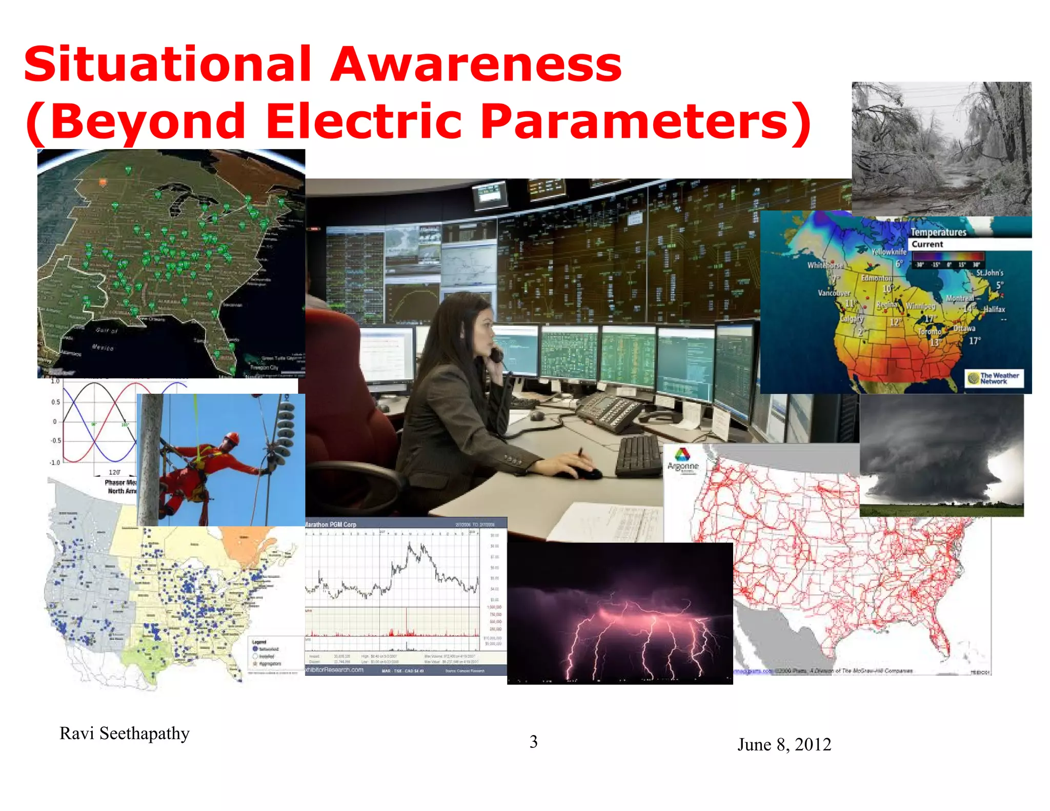Situational Awareness
(Beyond Electric Parameters)




 Ravi Seethapathy   3    June 8, 2012
 