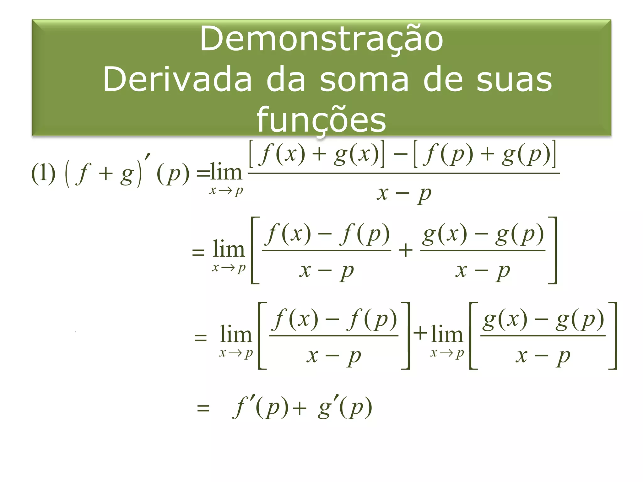 10 regras de derivação (parte 2) | PPT