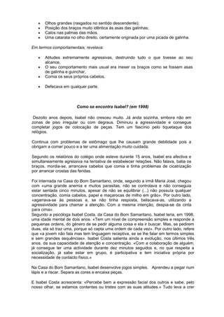 10 - Relato criança selvagem