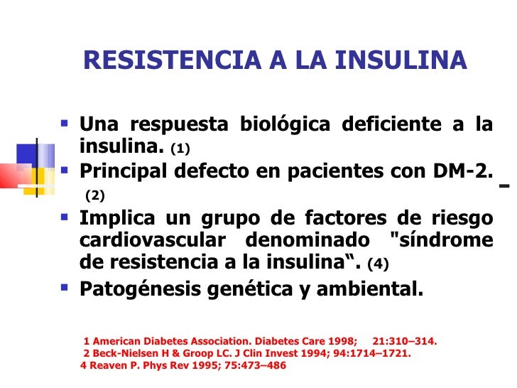 Resistencia insulina bajar de peso