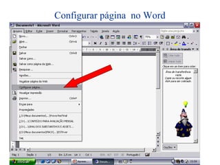 Configurar página no Word
 