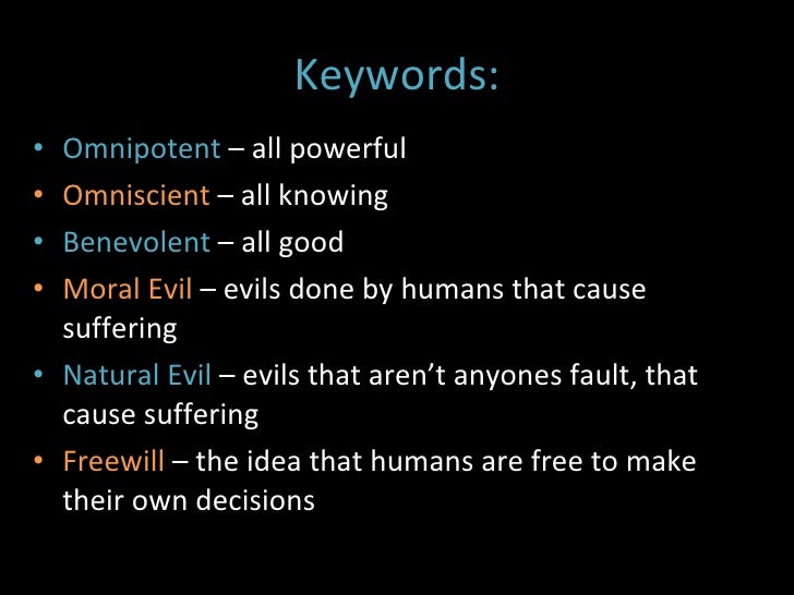 How Does Free Will Explain Natural Evil How Does Free Will Explain Natural Evil