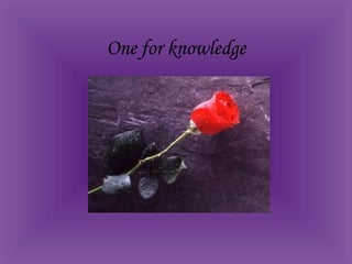 One for knowledge 