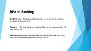 10 RPA use cases in Different Industries you ought to know | PDF