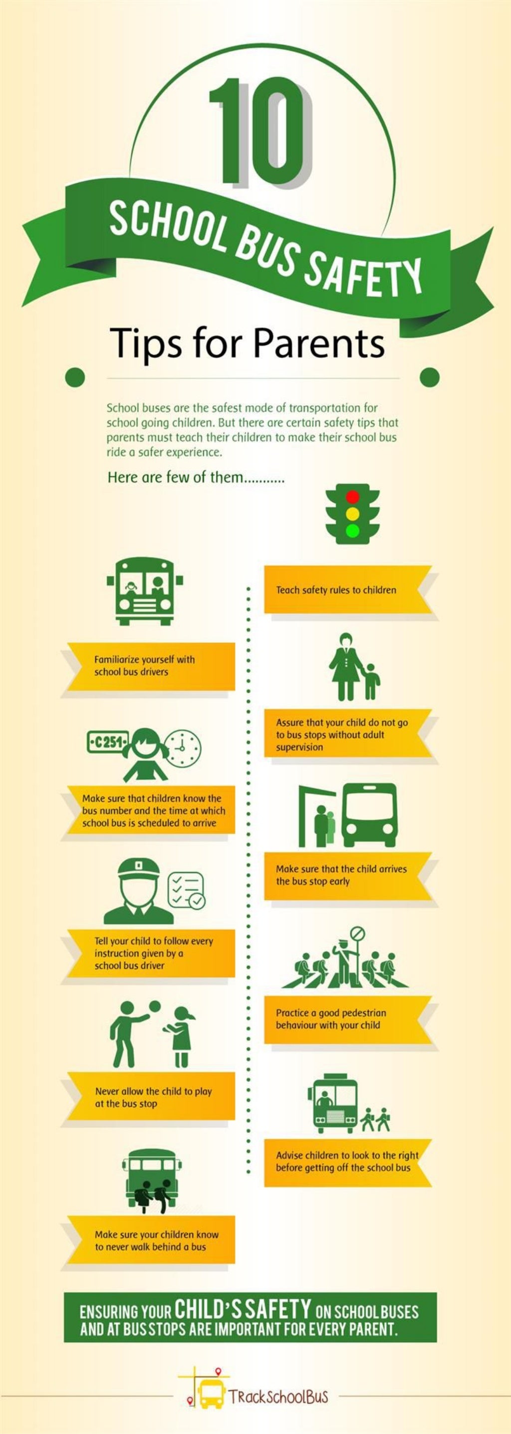 10 School Bus Safety Tips for Parents [Infographic]