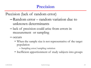Random Lacks Comprehensive Overview of Screening in Epidemiology: Principles ...