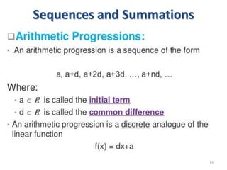 Sequences and Summations
14
 