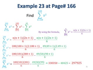 Example 23 at Page# 166
70
Find
 