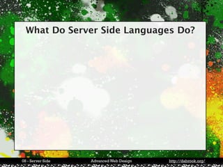 Server Side Programming | KEY