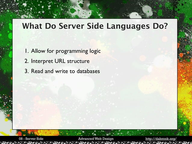 Server Side Programming | KEY