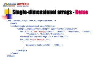 10. session 10 loops and arrays | PPT