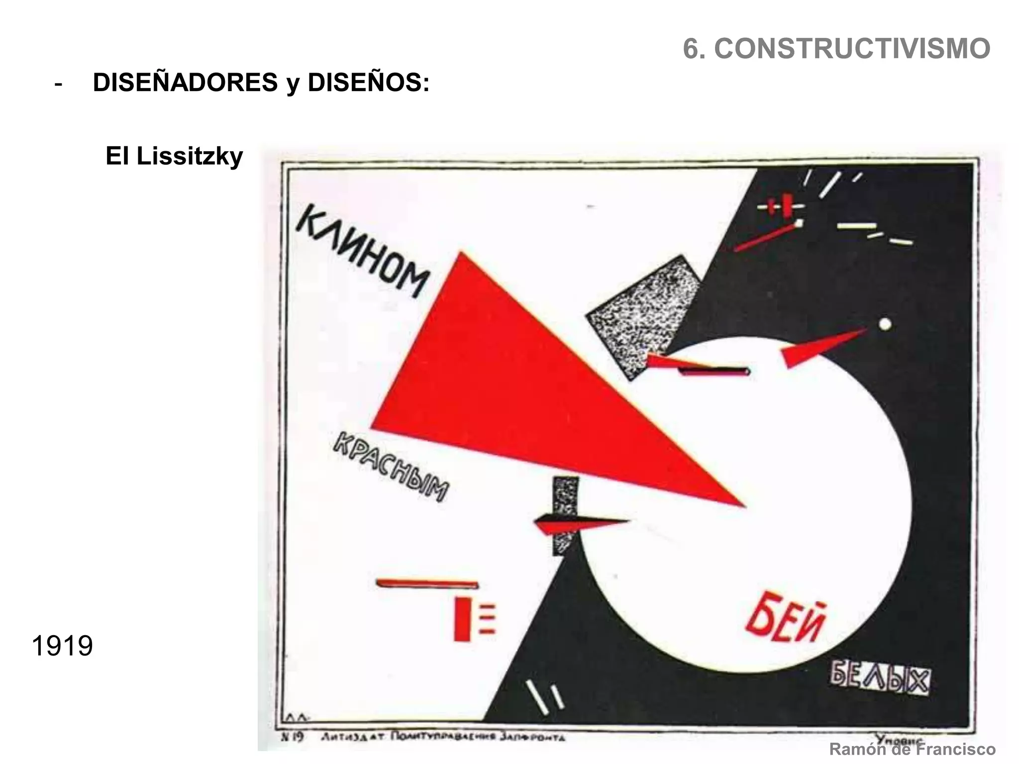 Uso de colores primarios y del blanco y negroRamón de Francisco