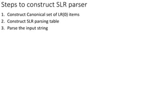 10-SLR parser practice problems-02-06-2023.pptx | Programming Languages ...