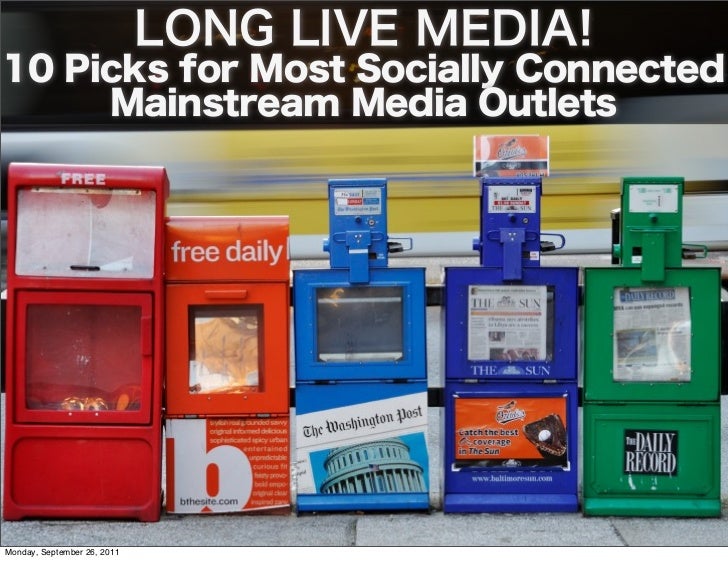 10 Socially Connected Mainstream Media Outlets