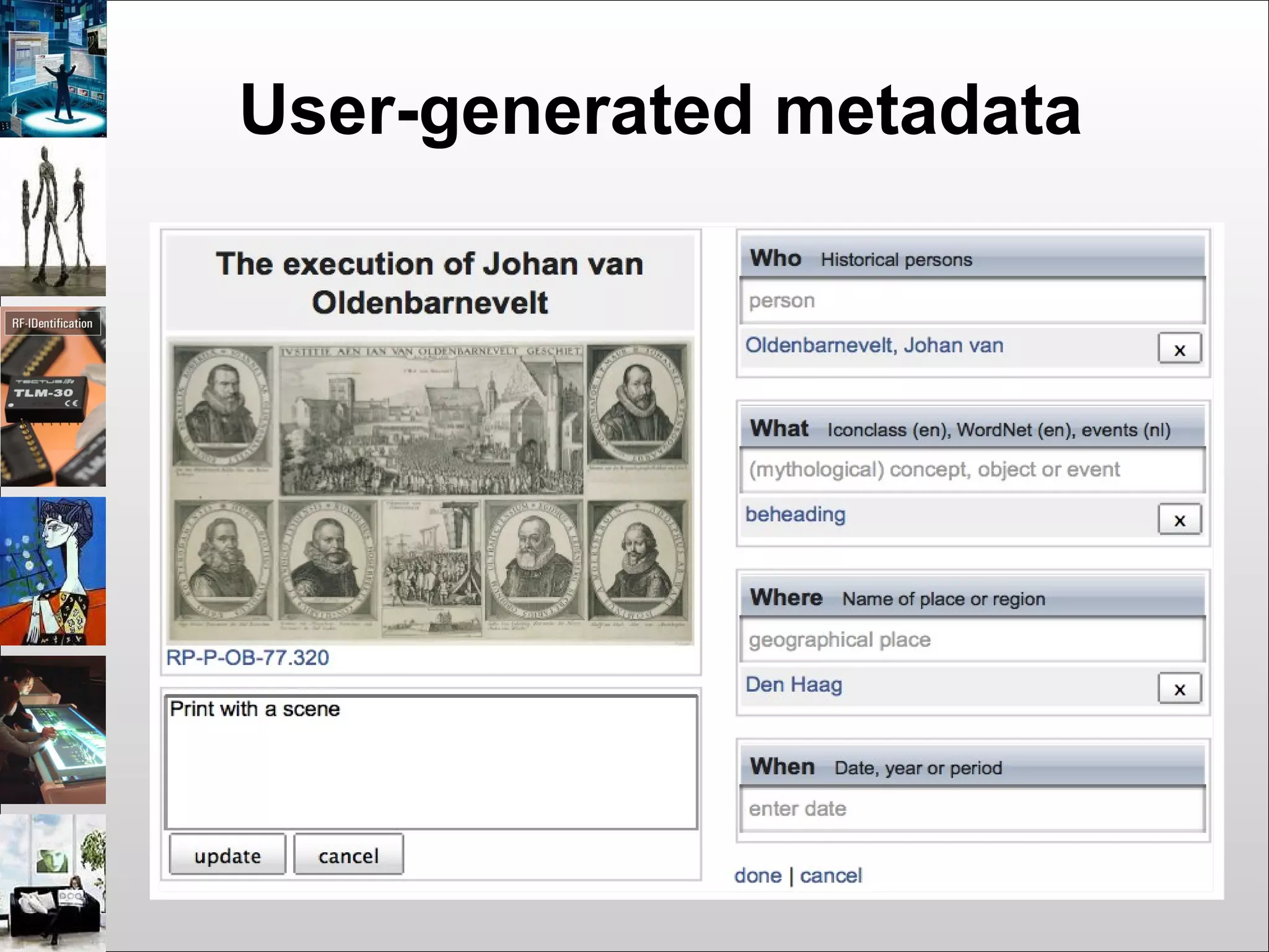 User-generated metadata
 
