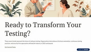 10 Software Testing Trends to watch in 2025 | PDF