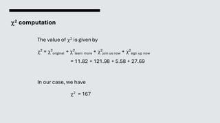 2 computation
The value of 2 is given by
2 = 2
original + 2
learn more + 2
join us now + 2
sign up now
= 11.82 + 121.98 + 5.58 + 27.69
In our case, we have
2 = 167
 
