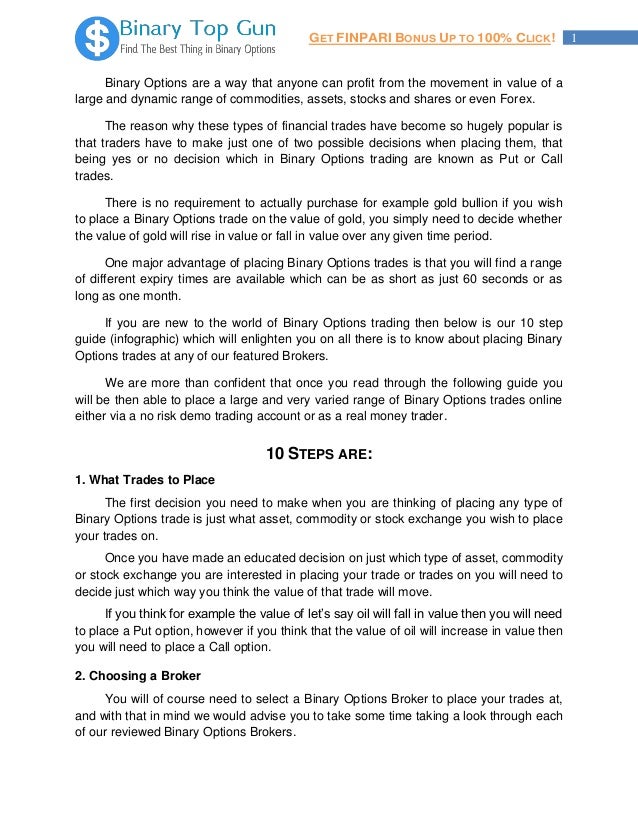 Binary options blueprint pdf