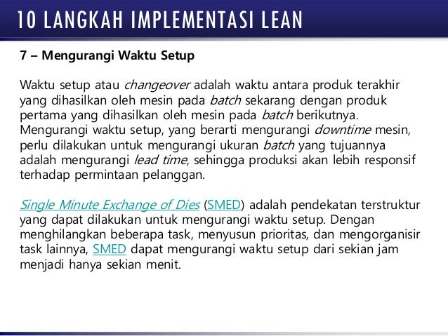 10 Langkah Implementasi Lean