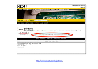 h"p://www.ndsu.edu/caedm/partners/  
 