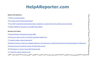 HelpAReporter.com
 