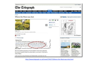 h"p://www.telegraph.co.uk/travel/734277/Where‐the‐West‐was‐shot.html  
 