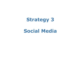 Strategy 3

Social Media
 