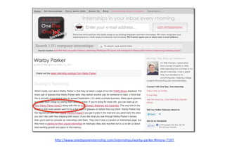 h"p://www.onedayoneinternship.com/internships/warby‐parker/#more‐7197  
 