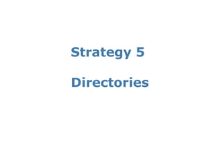 Strategy 5

Directories
 