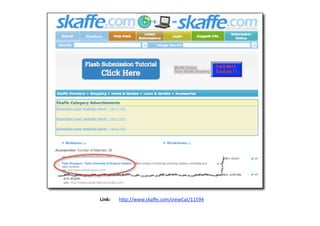 Link:       h"p://www.skaﬀe.com/viewCat/11594  
 