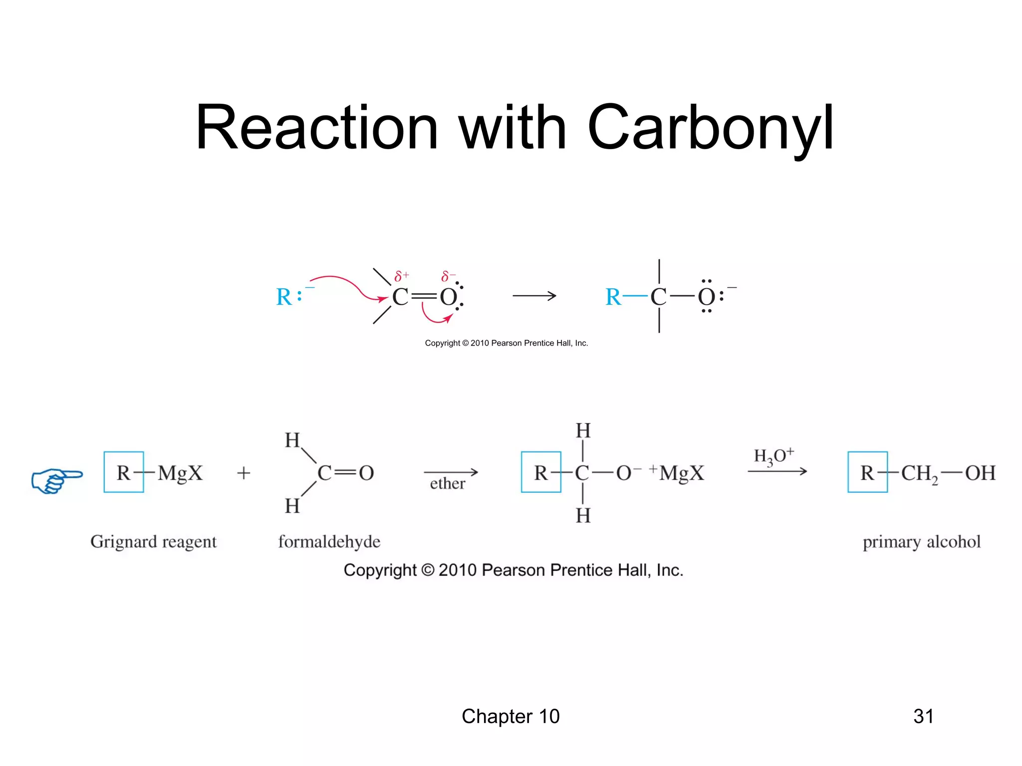Chapter 10 31
Reaction with Carbonyl
 