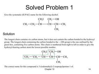 10 - Structure and Synthesis of Alcohols - Wade 7th | PPT