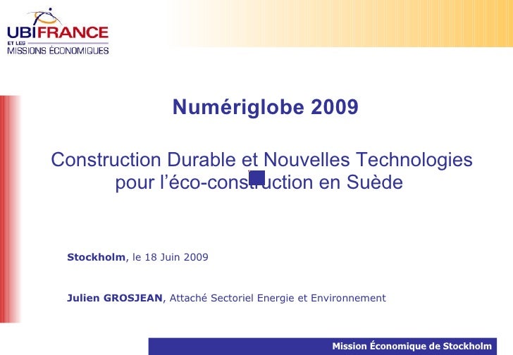 Construction Durable Et Nouvelles Technologies Pour Léco