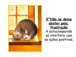 9°Não se deixe
   abater pela
    frustração
 A autocompaixão
 só interfere com
as ações positivas.
 