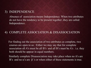 Misassociated Theory of Association in Statistics | PPTX